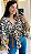 BLUSA AMARRAÇÕES WILD OFF WHITE COM MARROM - Imagem 3