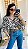 BLUSA AMARRAÇÕES WILD OFF WHITE COM MARROM - Imagem 4