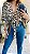 BLUSA AMARRAÇÕES WILD OFF WHITE COM MARROM - Imagem 1