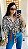 BLUSA AMARRAÇÕES WILD OFF WHITE COM MARROM - Imagem 2