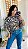 BLUSA AMARRAÇÕES WILD MARROM COM OFF WHITE - Imagem 10