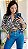 BLUSA AMARRAÇÕES WILD MARROM COM OFF WHITE - Imagem 5
