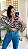 BLUSA AMARRAÇÕES WILD MARROM COM OFF WHITE - Imagem 7