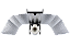 Refletor Asa de Gaivota Grande com Soquete E40 - Imagem 2