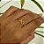 ANEL INFINITO OURO 18K. OBS. NUMERAÇÃO DISPONÍVEL  ATÉ 24. - Imagem 3