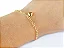 PULSEIRA ELOS PORTUGUESES COM PINGENTE CORAÇÃO COM 18CM DE COMPRIMENTO OURO 18K. - Imagem 3