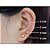 BRINCO BOLINHA TRIO OURO 18K.TAMANHO BOLINHAS 4MM/3MM/2,5MM. - Imagem 3