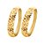 ANEL APARADOR ESTAMPADO DE OURO 18K.  (CADA). OBS. NUMERAÇÃO DISPONÍVEL ATÉ 24. - Imagem 1