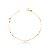 PULSEIRA INFANTIL DE PERÓLAS COM 14CM DE COMPRIMENTO OURO 18K. - Imagem 1