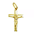 Pingente Cruz Vazada  Com Cristo Ouro 18k - Imagem 1