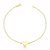 PULSEIRA ELOS PORTUGUESES  COM CORAÇÃO COM 18CM DE COMPRIMENTO OURO 18K.739,90 - Imagem 1