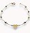 PULSEIRA INFANTIL BOLINHA COM  CORAÇÃO COM 14CM DE COMPRIMENTO OURO 18K. - Imagem 1