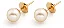 BRINCO DE PÉROLAS 6MM OURO 18K. - Imagem 1