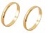 ALIANÇA 3MM DE LARGURA OURO 18K  (CADA) OBS. PRAZO DE ENTREGA 3 DIAS ÚTEIS. - Imagem 1