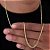 CORRENTE GROUMET FINA 60CM DE COMPRIMENTO OURO 18K. - Imagem 2