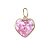 PINGENTE CORAÇÃO ZIRCÔNIA ROSA OURO 18K. - Imagem 1