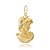 PINGENTE MADONA COM 1,5CM DE COMPRIMENTO OURO 18K. - Imagem 1