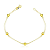 PULSEIRA BOLINHA DE 5,5MM COM 18CM DE COMPRIMENTO OURO 18K. - Imagem 1