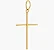 PINGENTE CRUZ PALITO 3,5CM OURO 18K. - Imagem 1
