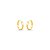 BRINCO DE ARGOLA QUADRADO PEQUENO 1CM OURO 18K. - Imagem 1