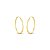 BRINCO ARGOLA REDENDO 2,5CM OURO 18K. - Imagem 1