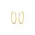 BRINCO ARGOLA OVAL 1,5CM OURO 18K. - Imagem 1