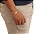 Pulseira Piastrine 21cm Ouro 18k. - Imagem 3