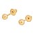 BRINCO INFANTIL BOLINHA 3MM OURO 18K. - Imagem 1