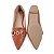 Mocassim Sapatilha Bico Fino Feminina Fivela Napa Croco - Imagem 4