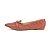 Mocassim Sapatilha Bico Fino Feminina Fivela Napa Croco - Imagem 1