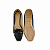Sapatilha Mocassim Feminino Napa Preto  Laço Bico Quadrado - Imagem 4