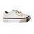 Tênis Feminino Casual Via Uno Pedraria Velcro Branco Confort - Imagem 1