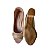 Sandália Sapato Peep Toe Feminino Salto Bloco Napa Nude - Imagem 3