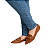 Mocassim Sapatilha Feminina Bico Fino Fivela Napa Moda - Imagem 6
