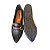 Mocassim Sapatilha Bico Fino Napa Croco Fivela Preto - Imagem 4