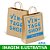 500 UNID SACOLAS PERSONALIZADAS KRAFT COM ALÇA 80G 1X0 TAMANHO GG 290X375MM - 1X1 IMPRESSÃO FRENTE/VERSO - Imagem 3