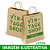 1000 UNID SACOLAS PERSONALIZADAS KRAFT COM ALÇA 80G 1X0 TAMANHO GG 290X375MM - 1X0 IMPRESSÃO FRENTE E VERSO - Imagem 1
