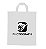 100 UNID SACOLAS PERSONALIZADAS PLÁSTICAS ALÇA FITA 300X350MM BRANCA - 1X0 - Imagem 1