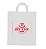 100 UNID SACOLAS PERSONALIZADAS PLÁSTICAS ALÇA FITA 300X350MM BRANCA - 1X0 - Imagem 2