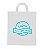 100 UNID SACOLAS PERSONALIZADAS PLÁSTICAS ALÇA FITA 300X350MM BRANCA - 1X0 - Imagem 4