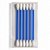 100 Kits com 6 Cotonetes – 7,5cm | Haste Azul | Embalados Individualmente - Imagem 1