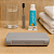 Kit Higiene Bucal Viagem / Hotel / Brinde – Estojo Antibacteriano Cinza - Imagem 2