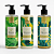 Kit Dispenser Shampoo, Condicionador e Sabonete Líquido Flowers – 400ml | Naturys - Imagem 1