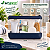 Necessaire Transparente Wegreen 19x13cm com Base Azul Marinho e Zíper - Imagem 2