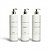 Kit Lavabo Luxo - 3 Frascos Porta Shampoo, Condicionador e Sabonete Líquido - Imagem 1