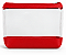 Kit 50 Necessaires Transparente Wegreen 19x13cm com Base Vermelha e Zíper - Imagem 1