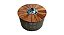 Mesa de centro 70' - corda náutica - tampo Cumaru - Bowl inox 28cm/ 4L - Imagem 2