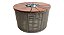 Mesa de centro 70' - corda náutica - tampo Cumaru - Bowl inox 28cm/ 4L - Imagem 1