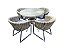 Conjunto de Mesa Itapema Tricô 4 Lugares - 100" - Imagem 1