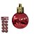 BOLA NATAL METALIZADA C/6 UND (VERMELHO) 4cm (FLORARTE) Vol. 18,27 - Imagem 1